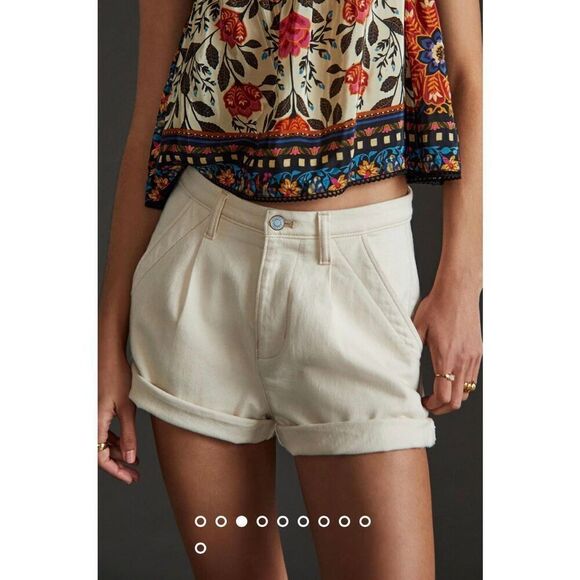 New size 24 W Plus Anthropologie Pilcro Chino Shorts Size 24W Plus - Picture 2 of 11